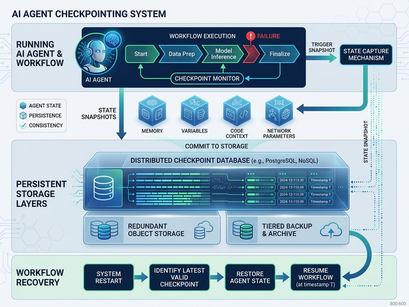 Agent checkpointing visualization