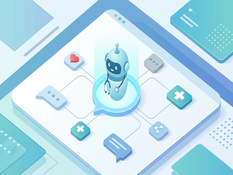 AI health chatbot interface