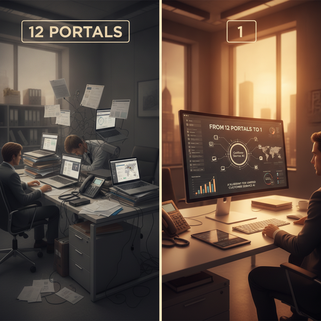 From 12 Portals to 1: A Blueprint for Unified Customer Service AI