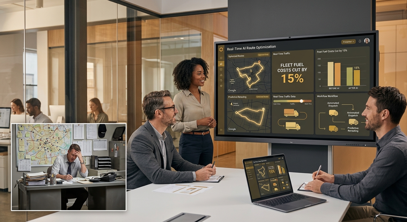 How Real-Time AI Route Optimization Cuts Fleet Fuel Costs by 15%