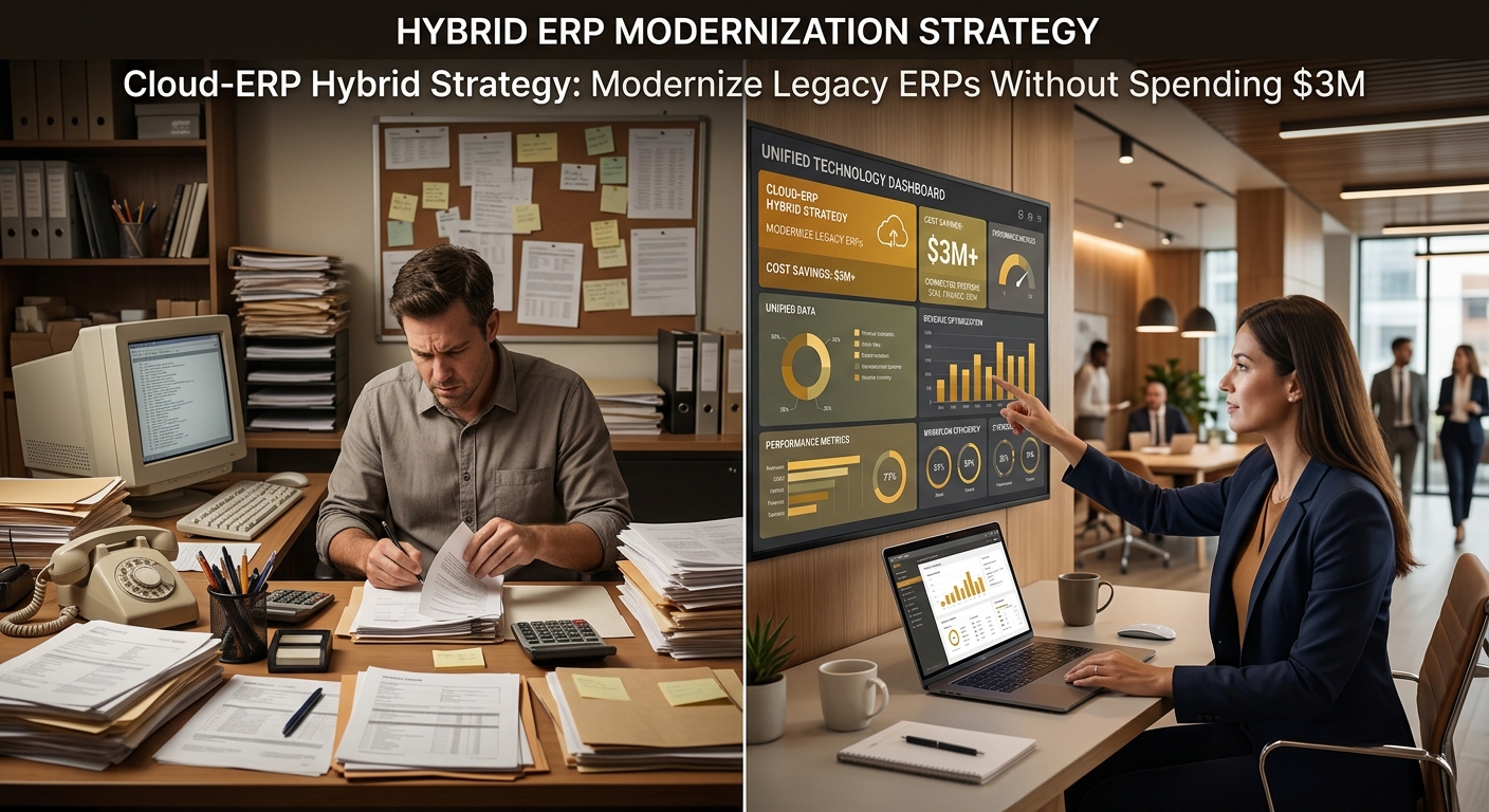 Cloud-ERP Hybrid Strategy: Modernize Legacy ERPs Without Spending $3M