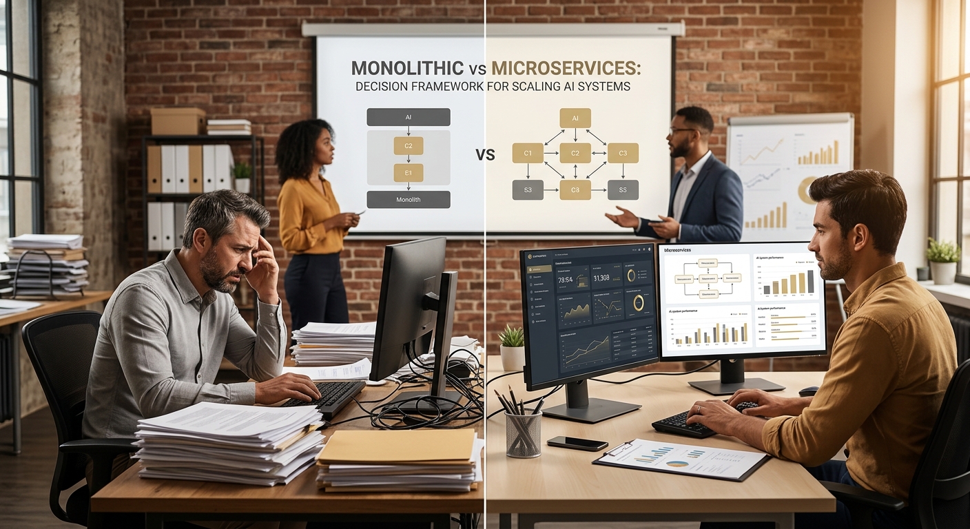 Microservices vs Monolith: The Decision Framework for Scaling AI Systems